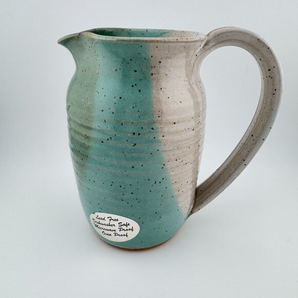 Blackbird Pottery Pitcher Hand Made in Iowa Midwest Stoneware Creamer - Picture 4 of 7